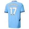 Camiseta de fútbol Manchester City De Bruyne 17 Primera Equipación 2024-25 - Hombre